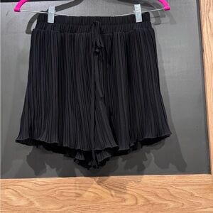 She + Sky Elegant Black Shorts